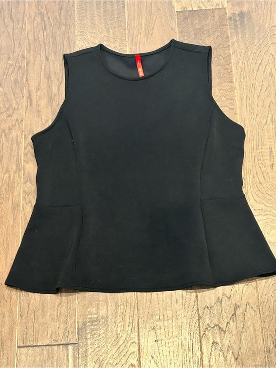 SPANX Tops - Spanx Black Sleeveless Peplum Top XL